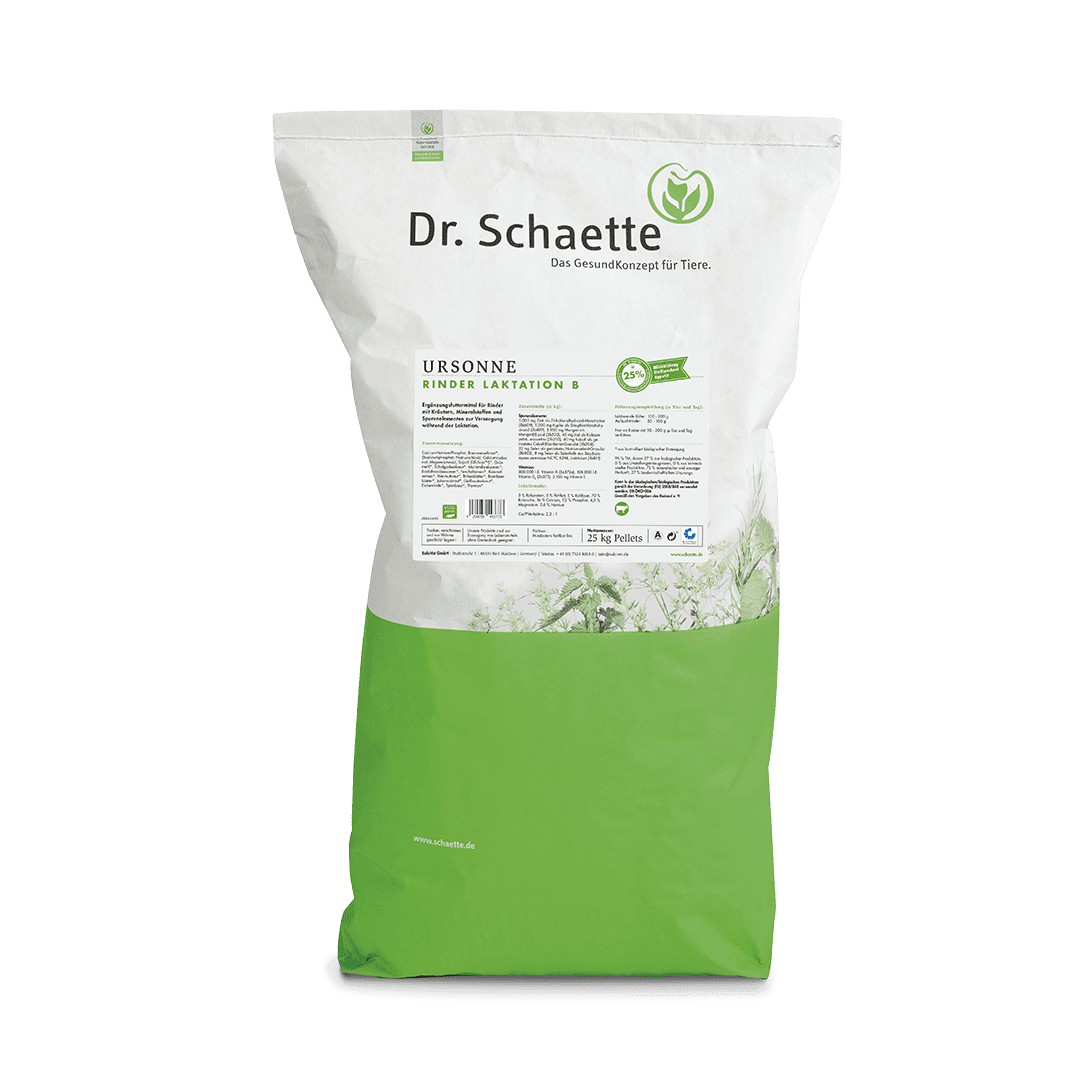 Ursonne Rinder Laktation B - Pellets 25 kg Sack